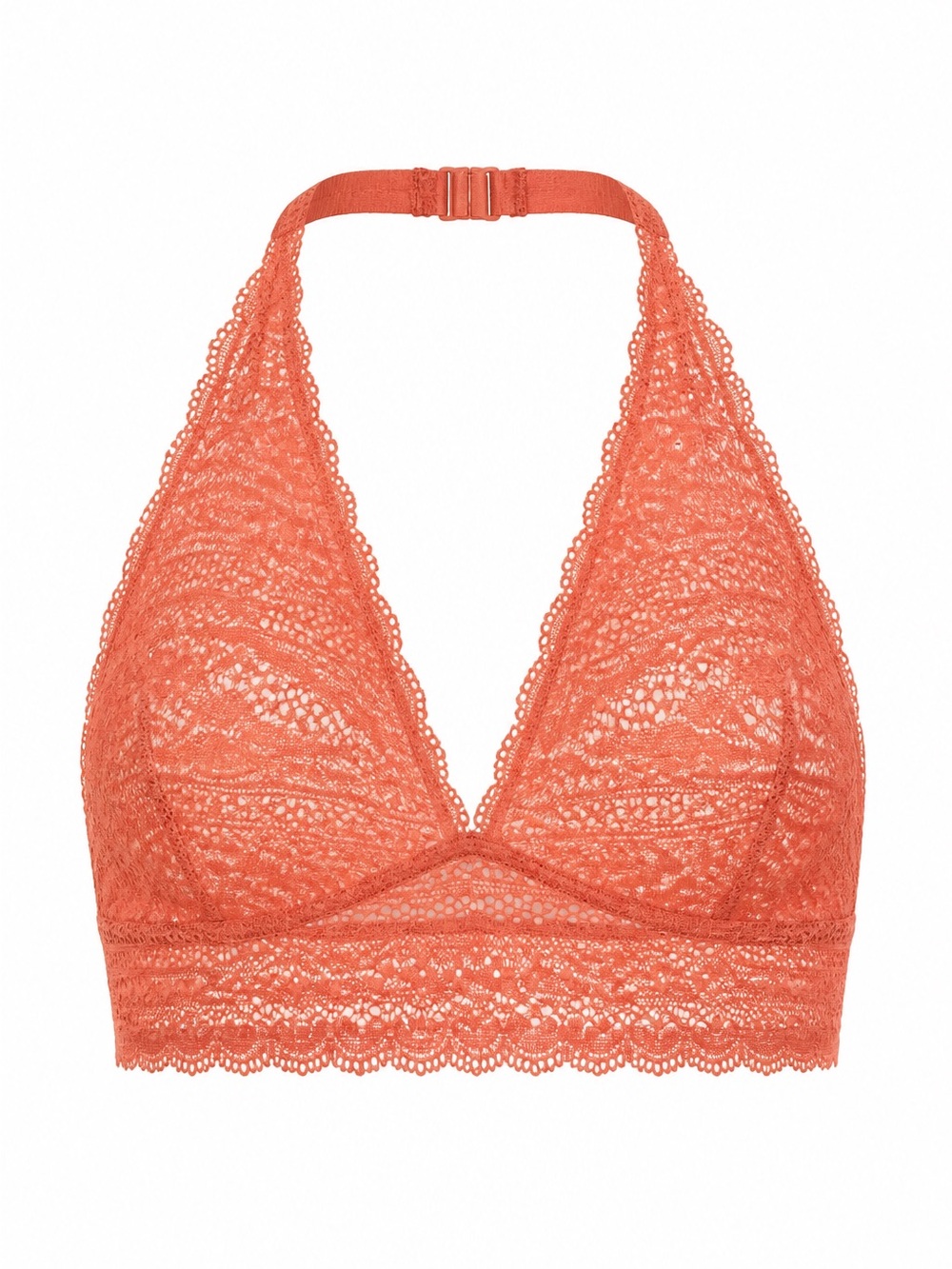 Victoria's Secret Coral Lace Halter Bralette